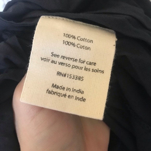 Black Cotton Dress with Slip - Picture 14 of 14